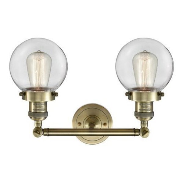 Innovations Lighting 2 Light Vintage Dimmable Led Bathroom Fixture 208-AB-G202-6-LED